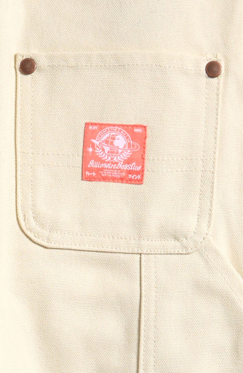 Billionaire Boys Club Kids' Embroidered Straight Leg Pants, Alternate, color, White Asparagus