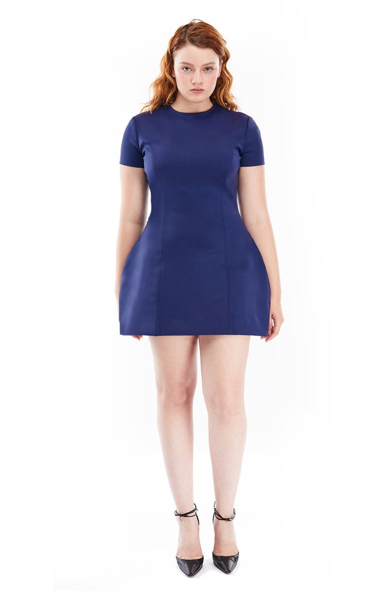 Mother of All Marigold T-shirt mini Dress, Alternate, color, Navy