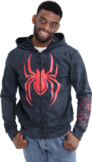 Marvel Spider-Man Cosplay Fleece Zip-Up Hoodie