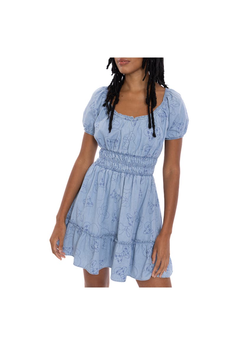 Minnie Mouse Denim Dress, Alternate, color, Minnie Silver Blue