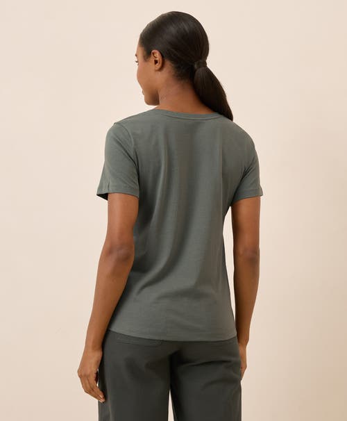 Pact Organic Cotton Softspun Scoop Neck Tee In Gray