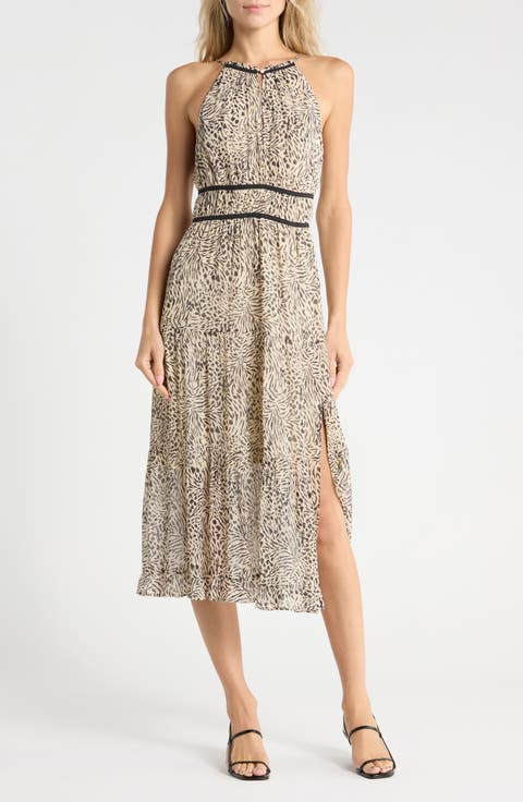 Esmerelda Tiered Silk Maxi Dress