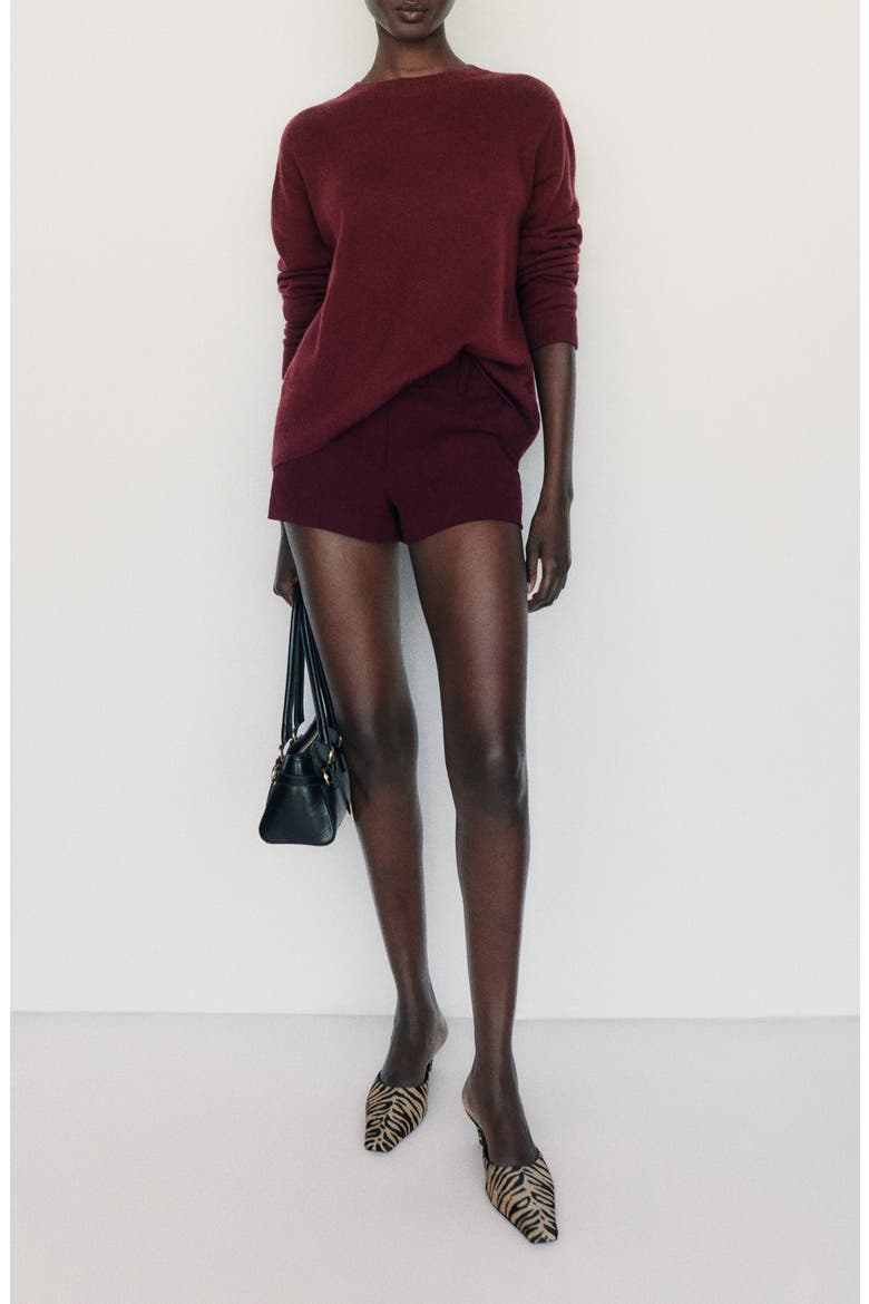 Cashmere Boyfriend Sweater, Alternate, color, BOYSENBERRY
