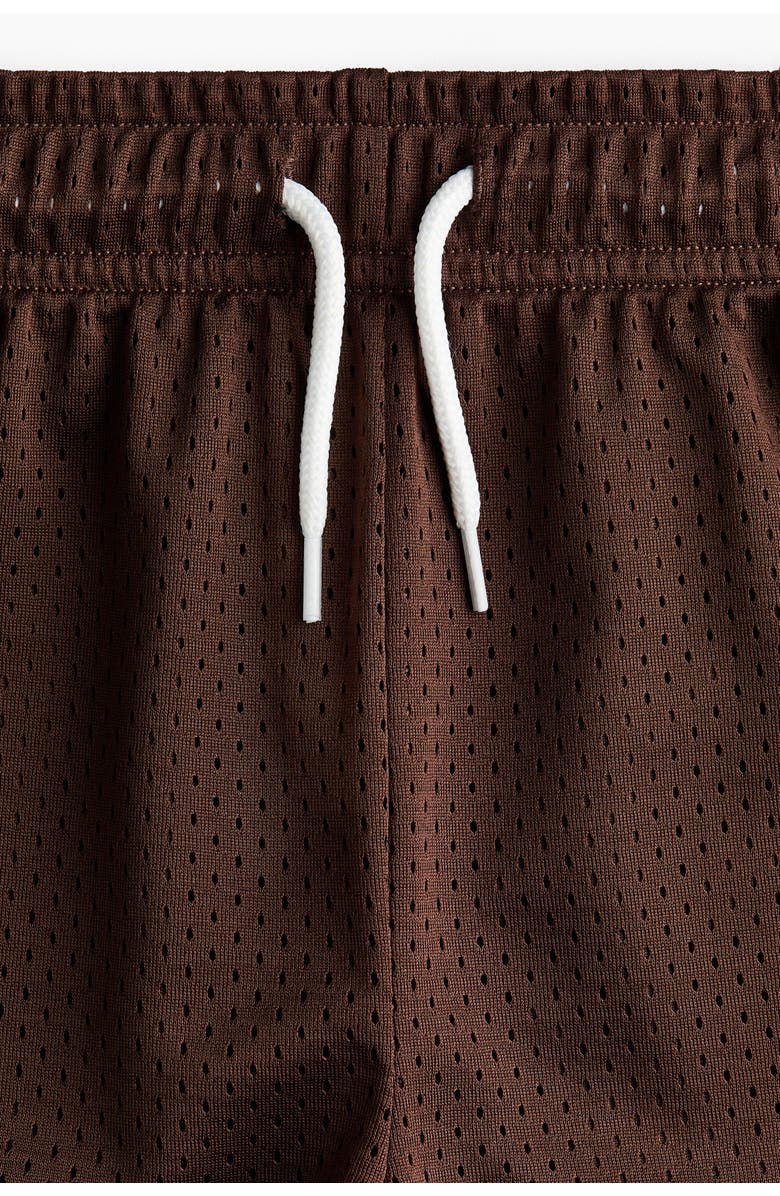 H&M Basketball shorts with drymove, Alternate, color, Dark Brown