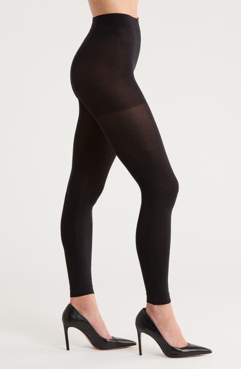 Super Opaque Control Top Footless Tights