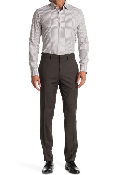 Texture Weave Slim Fit Dress Pant