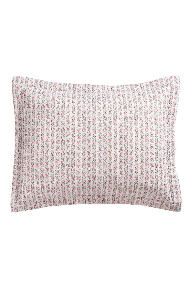 Marta Floral Stripe 3-Piece King Quilt & Sham Set, Alternate, color, LT-PASTEL PINK