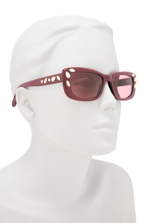 Swarovski 54mm Pillow Sunglasses In Pink