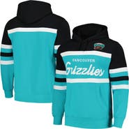 Mitchell & Ness Men's Mitchell & Ness Turquoise/Black Vancouver Grizzlies Head Coach Pullover Hoodie