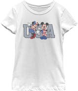 Mickey & Friends Girl's Mickey & Friends The American Couple Graphic T-Shirt