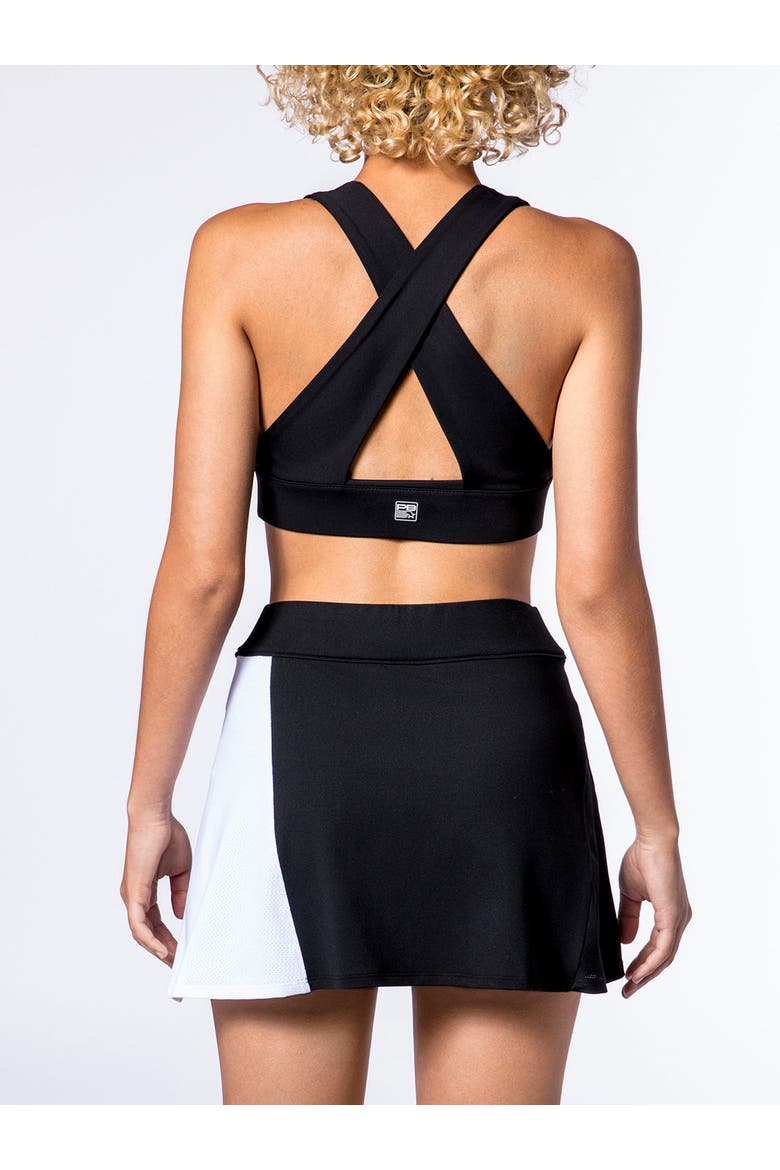 X-Over Back Sports Bra, Alternate, color, Black