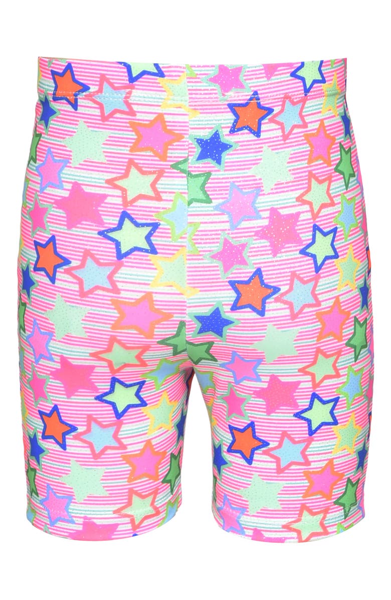 Baby Sara Kids' Star Print Bike Shorts, Alternate, color, 