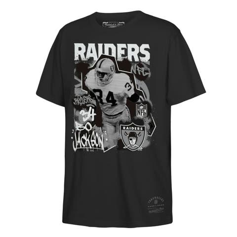 Youth Mitchell & Ness Bo Jackson Black Las Vegas Raiders Star Player T-Shirt