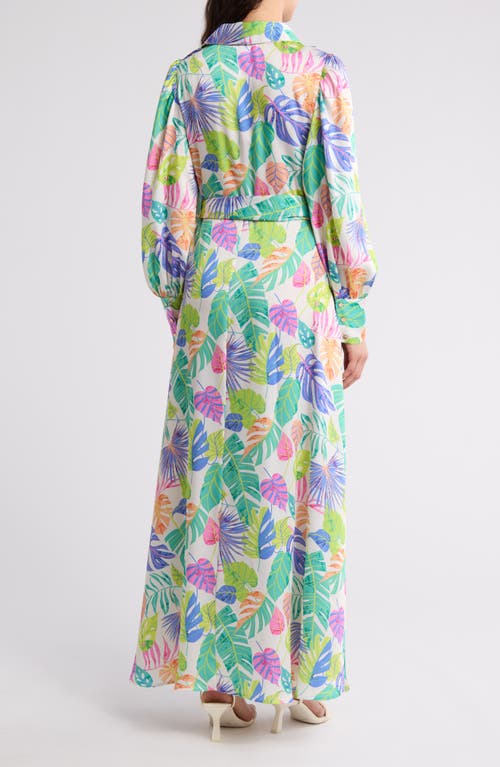 By Design Rebel Twill Maxi Dress In Fiesta Palm