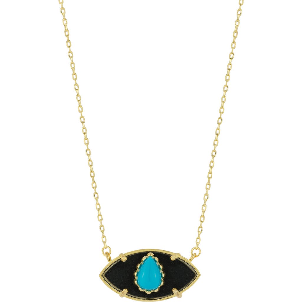 Sphera Milano Evil Eye Pendant Necklace In Multi