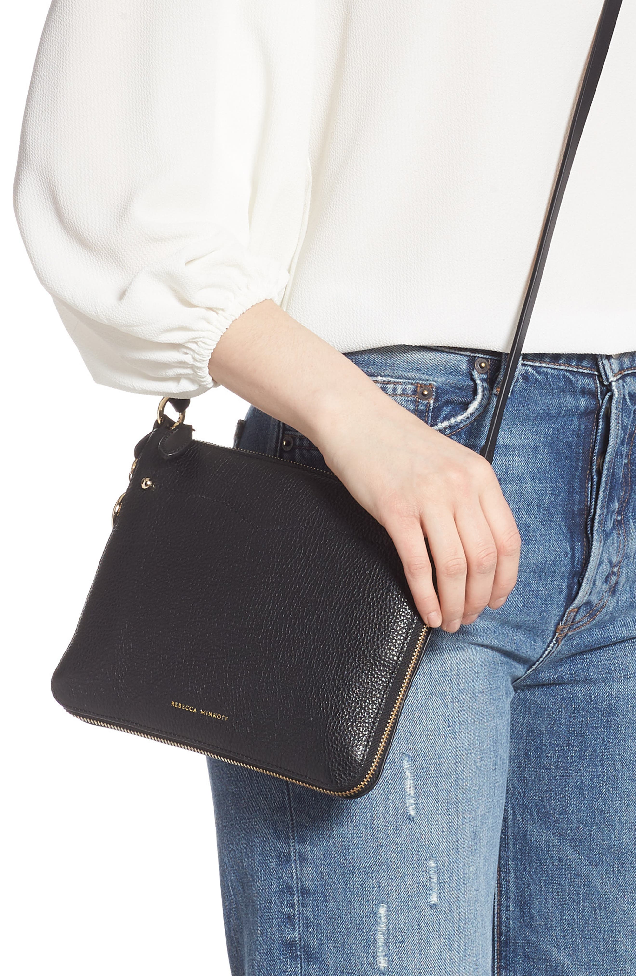 Rebecca Minkoff Jody Expandable Leather Crossbody Bag, Alternate, color, 