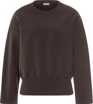HANRO Natural Living Cotton Blend French Terry Sweatshirt