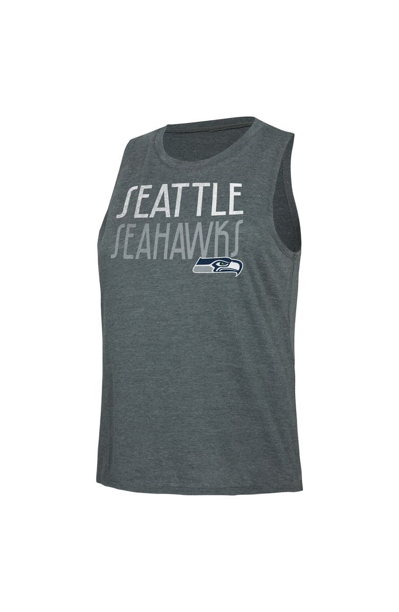 CONCEPTS SPORT Women's Concepts Sport Navy/Charcoal Seattle Seahawks Muscle Tank Top & Pants Lounge Set, Alternate, color, Navy