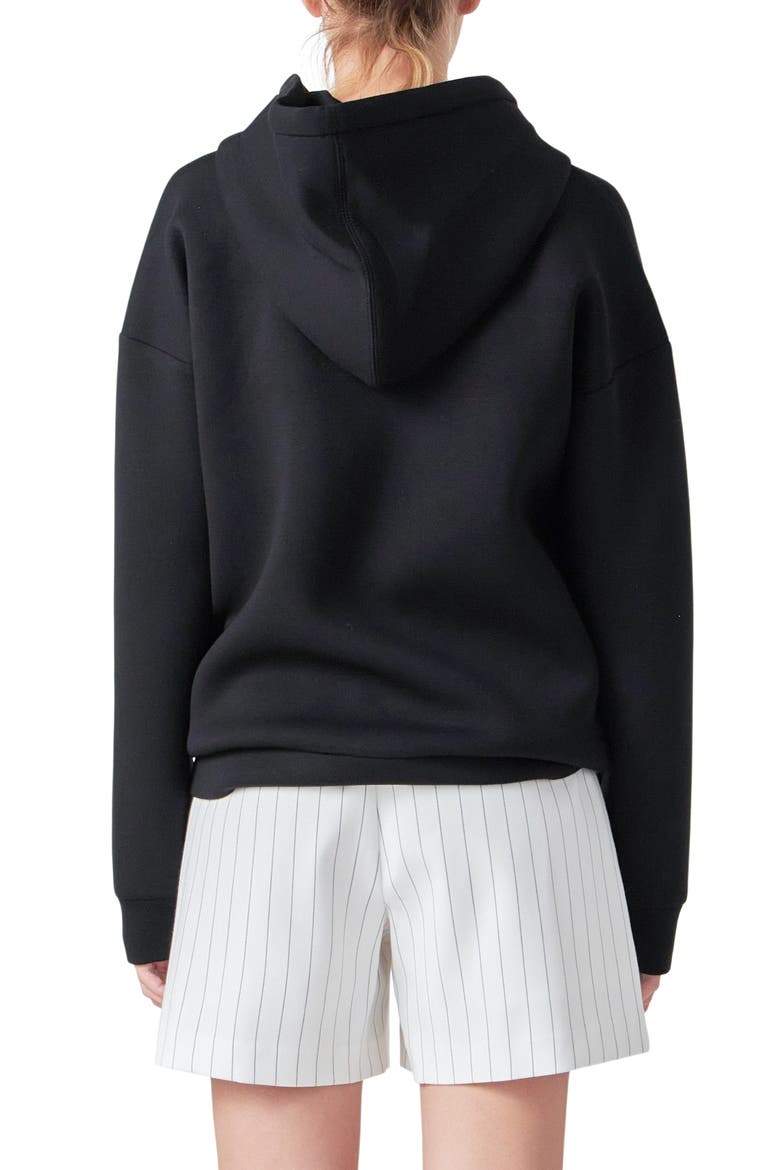 Logo Graphic Hoodie, Alternate, color, BLACK