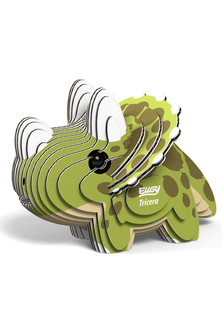 Triceratops 3D Puzzle, Alternate, color, No Color