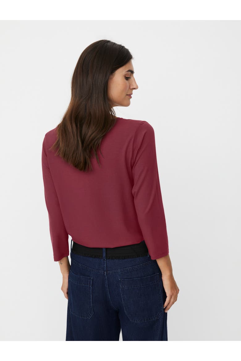 MaCecille 3/4 Sleeve T-Shirt, Alternate, color, Tawny Port