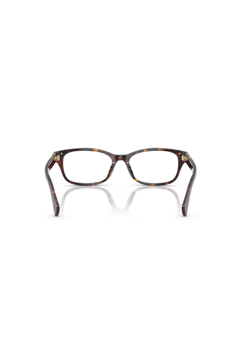 52mm Rectangle optical glasses, Alternate, color, Tortoise