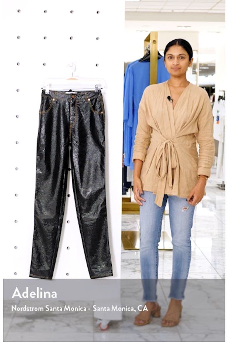 Evelyn Faux Leather Pants video