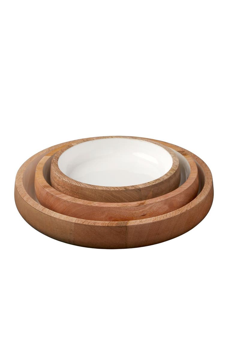 Be Home Madras Nesting Bowls, Main, color, Natural