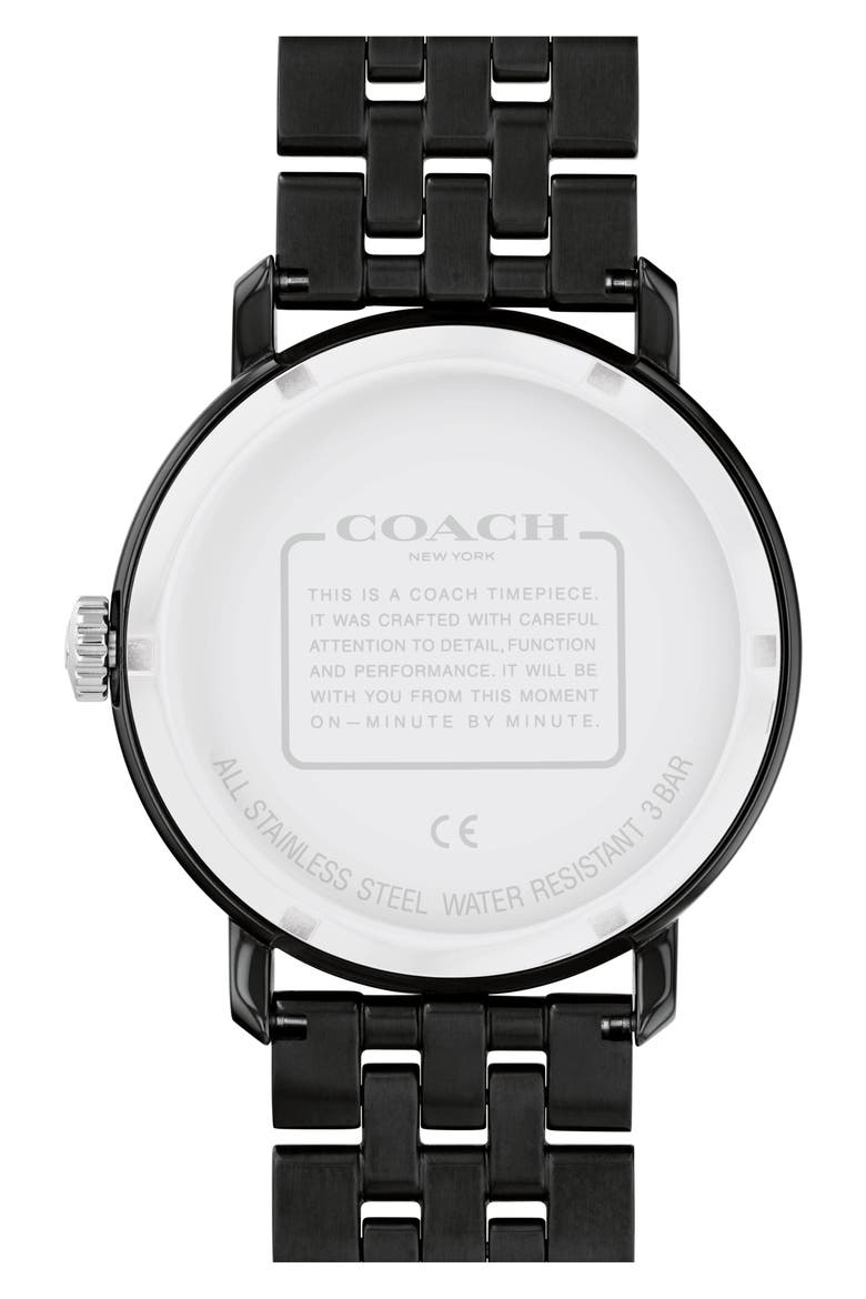 Harrison Bracelet Watch, 42mm, Alternate, color, BLACK