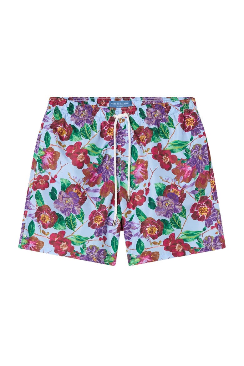 Connery Drawstring Swim Trunk, Alternate, color, Light Blue