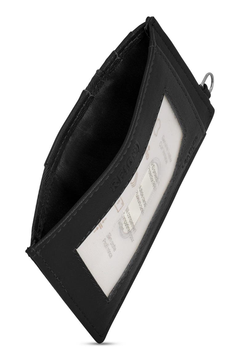 Camo Card Case, Alternate, color, BLACK