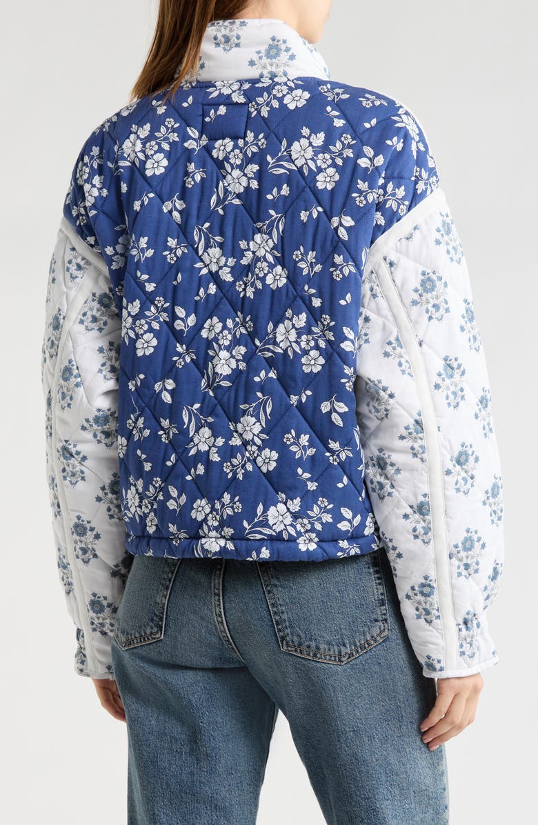 BLANKNYC Bloom Bash Quilted Bomber Jacket, Alternate, color, Love Bite