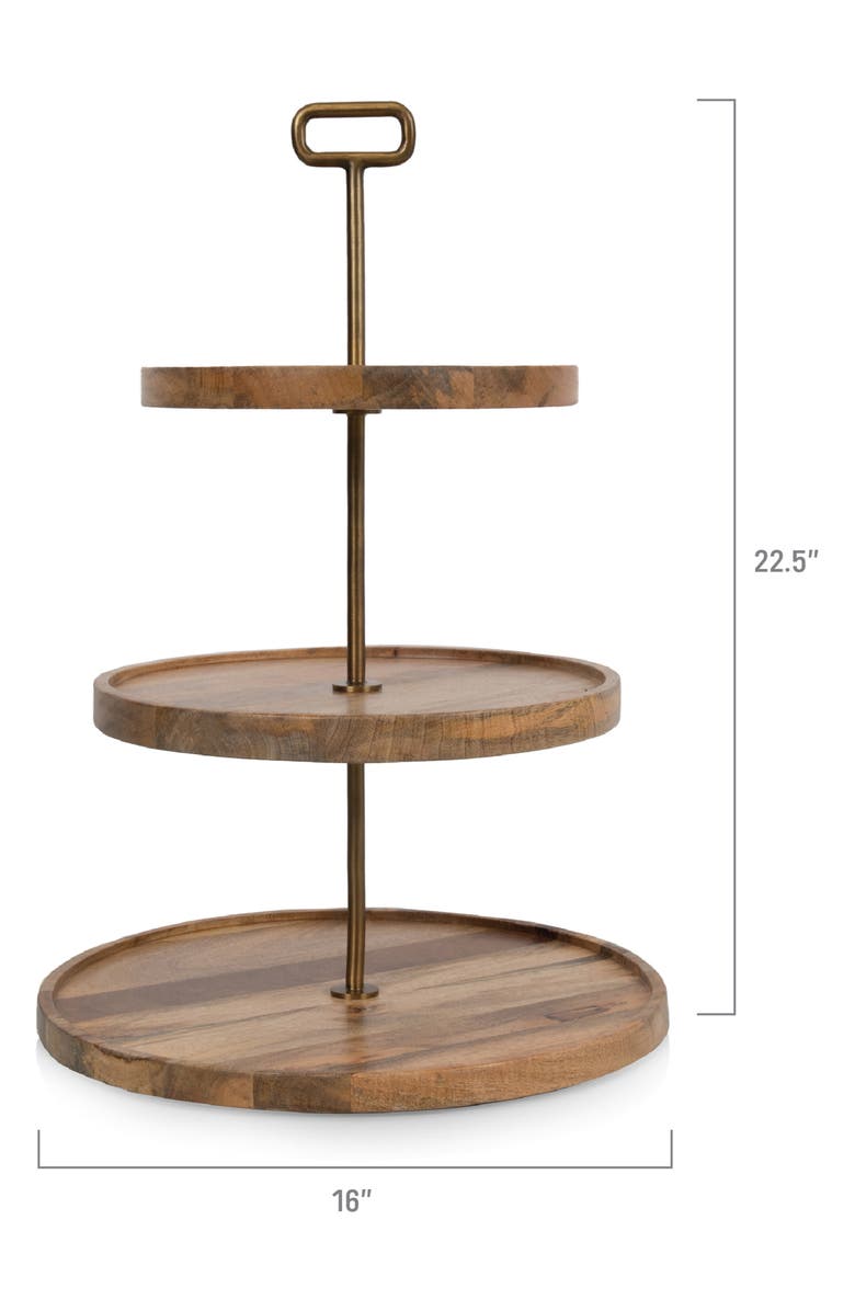 Picnic Time Tapas Serving Tray, Alternate, color, Brown