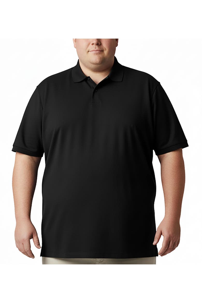 Men's Big and Tall Casual Commuter Tech Polo, Main, color, Black