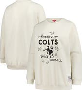 Mitchell & Ness Women's Mitchell & Ness Cream Indianapolis Colts Plus Size Shooting Star Sweatshirt