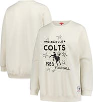 Mitchell & Ness Women's Mitchell & Ness Cream Indianapolis Colts Plus Size Shooting Star Sweatshirt
