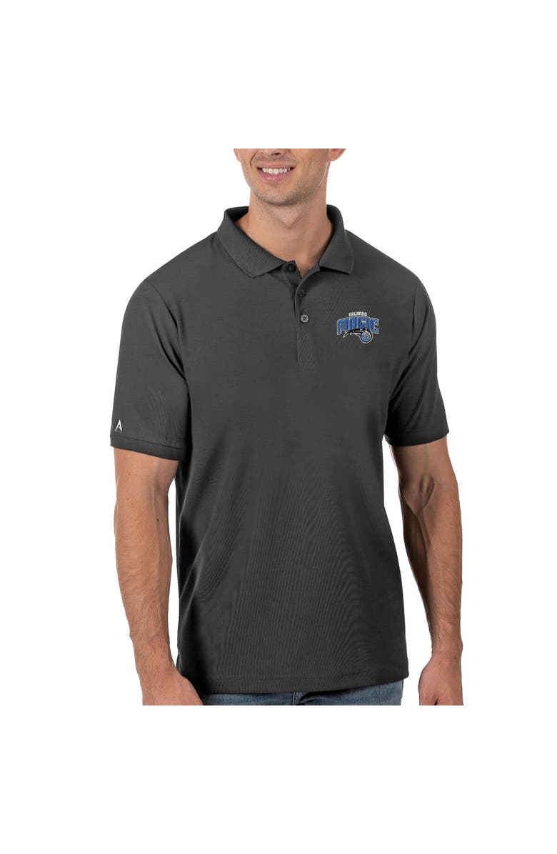 ANTIGUA Men's Antigua Gray Orlando Magic Legacy Pique Polo, Main, color,