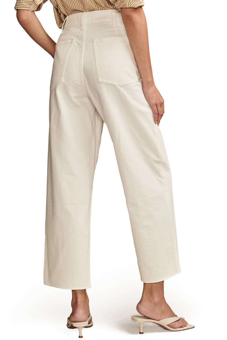 Lucky Legend Patch Pocket High Waist Wide Leg Jeans, Alternate, color, FRESH START