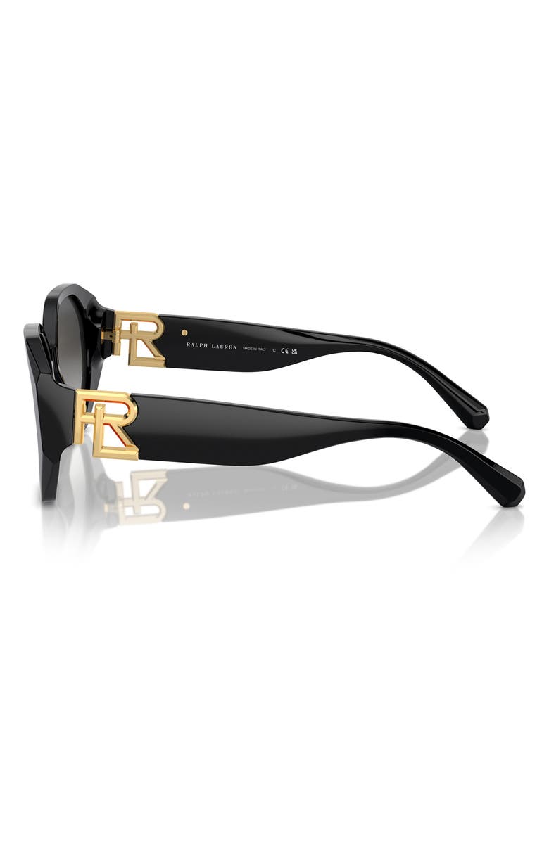 Ralph Lauren 54mm Juliette Gradient Butterfly Sunglasses, Alternate, color, Black / Grey Gradient