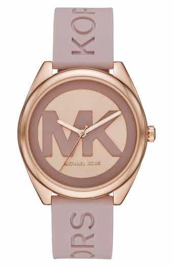 MICHAEL Michael Kors Michael Kors Janelle Silicone Strap Watch, 42mm