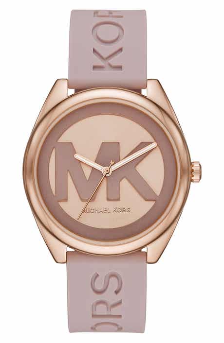 MICHAEL Michael Kors Michael Kors Janelle Silicone Strap Watch, 42mm