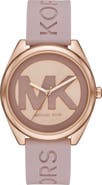 MICHAEL Michael Kors Michael Kors Janelle Silicone Strap Watch, 42mm
