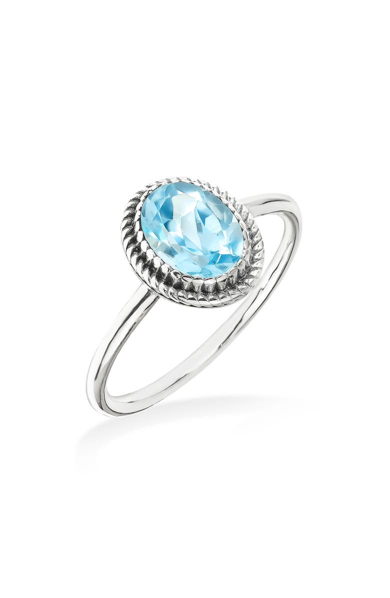 YS GEMS Oval Solitaire Ring, Alternate, color, Turquoise