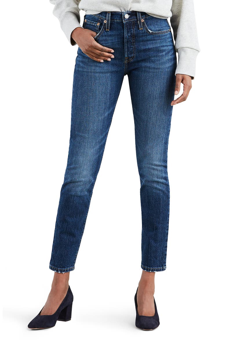 Levi's® 501® High Waist Ankle Skinny Jeans, Main, color, NEAT FREAK