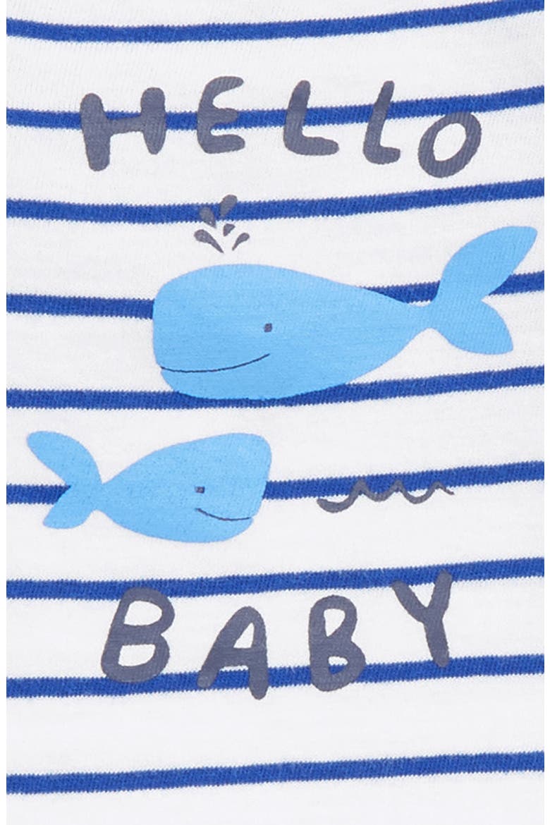 Hello Baby Bodysuit & Sweatpants Set, Alternate, color, WHITE- GREY HELLO BABY