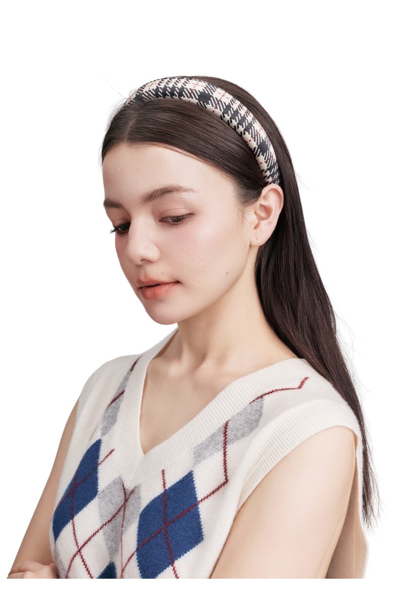 OLAH Cordellia Silk Headband, Alternate, color, Beige