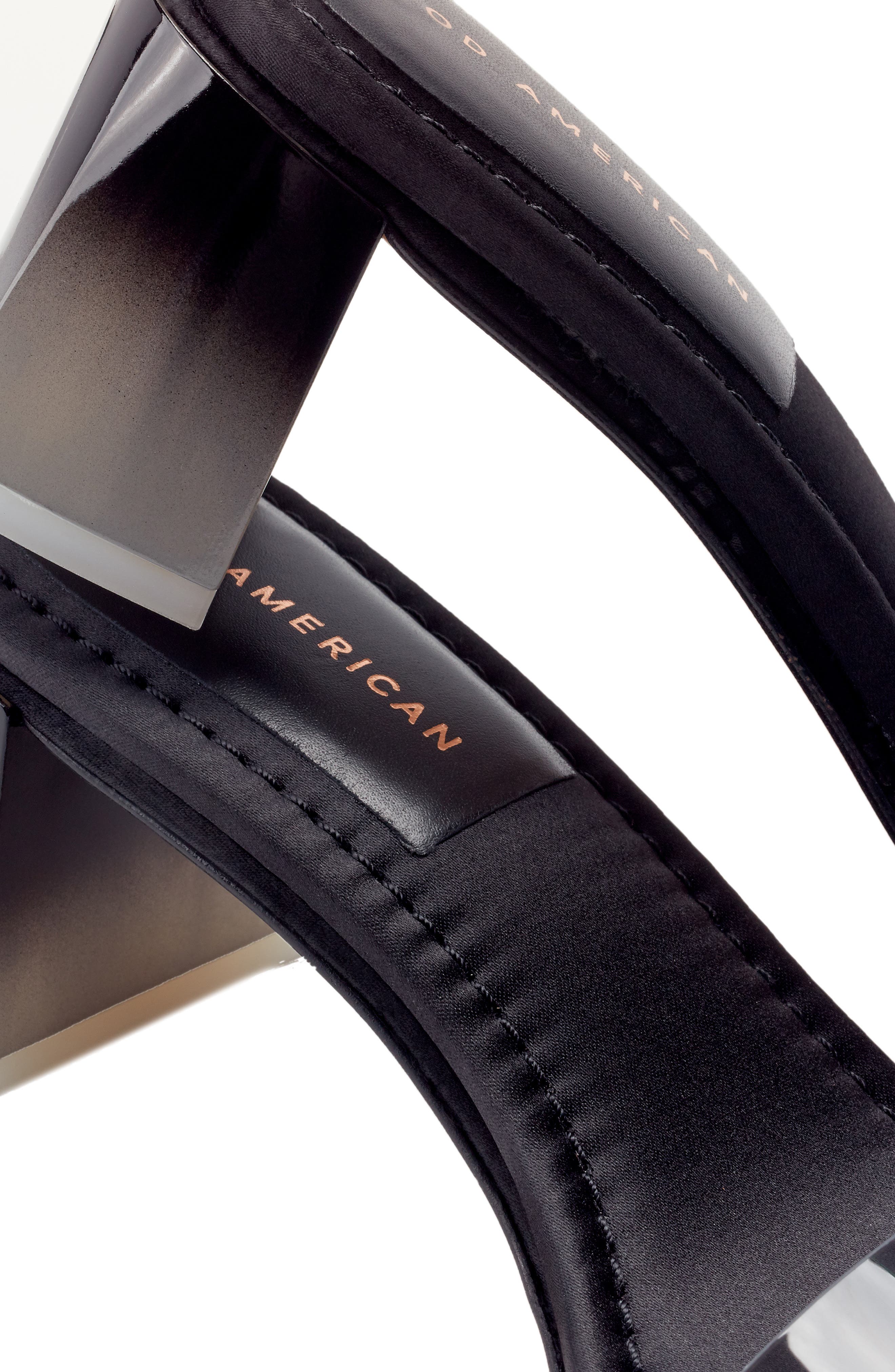 Good American Block Heel Slide Sandal, Alternate, color, 