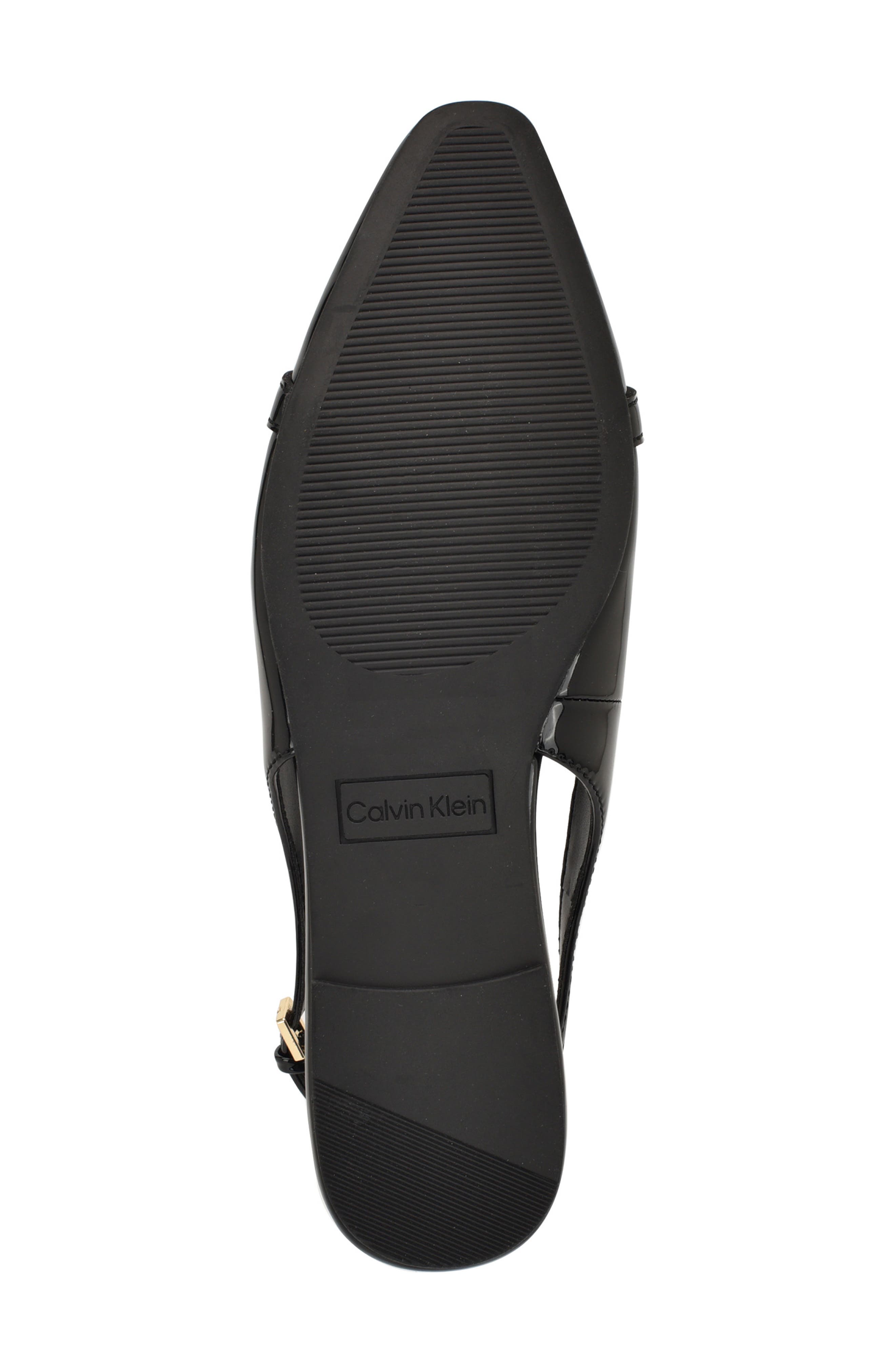 Calvin Klein Flenea Slingback Flat, Alternate, color, Black