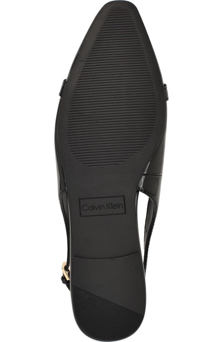 Calvin Klein Flenea Slingback Flat, Alternate, color, Black