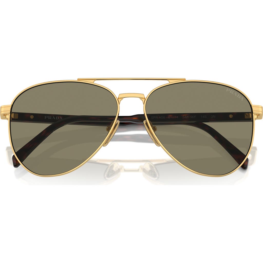 Prada 58mm Pilot Sunglasses